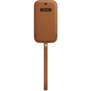 Apple kožený návlek s MagSafe na iPhone 12 / 12 Pro sedlově hnědý