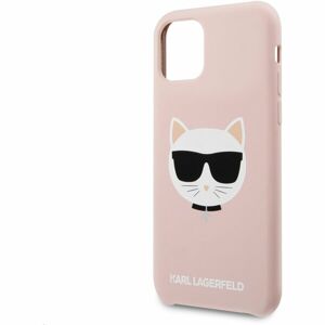 Karl LagerfeldChoupette Head silikonový kryt iPhone 11 růžový