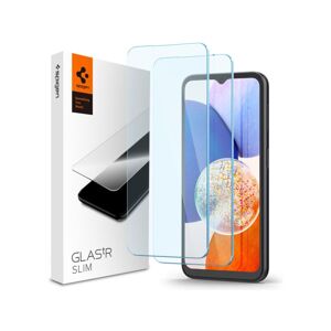 Spigen Glass tR Slim 2 Pack ochranné sklo pro Samsung Galaxy A14 5G/A14 LTE