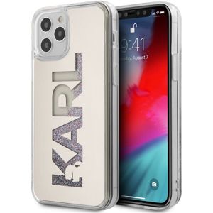 Karl Lagerfeld Liquid Glitter Multi Mirror kryt iPhone 12/12 Pro 6.1" stříbrný