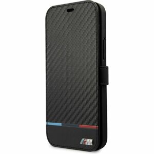 BMW M Book Carbon Stripe Kryt iPhone 13 Pro Max černý
