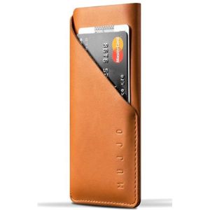 Mujjo Leather Wallet Sleeve pouzdro pro iPhone 8/7 žlutohnedé
