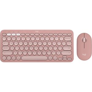 Logitech Pebble 2 Combo klávesnice a myš růžová