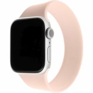 FIXED provlékací silikonový řemínek Apple Watch 42/44mm XL růžový