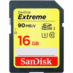 SanDisk Extreme Class 10 UHS-I U3 SDHC paměťová karta 16GB