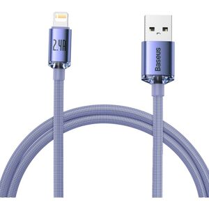 Baseus Crystal Shine Series kabel USB-A/Lightning (20W) 1,2m fialový