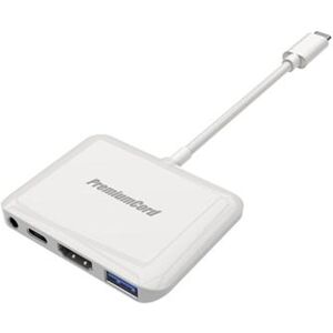 PremiumCord Převodník USB-C na HDMI2.0+USB3.0+Audio+PD (pro iPad Pro)