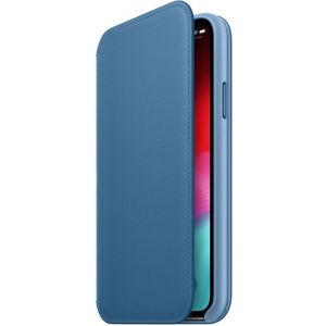 Apple Folio kožené pouzdro iPhone XS modrošedé