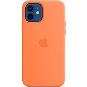 Apple silikonový kryt s MagSafe na iPhone 12 a iPhone 12 Pro kumkvatově oranžový