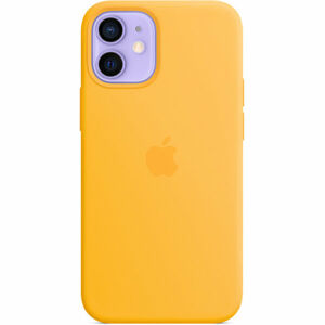 Apple silikonový kryt s MagSafe na iPhone 12 mini slunečnicový