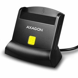 AXAGON CRESM2 USB externí čtečka 4slot Smart card/ID card + SD/microSD/SIM