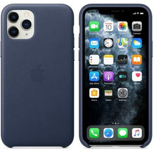 Apple kožený kryt iPhone 11 Pro Max půlnočně modrý