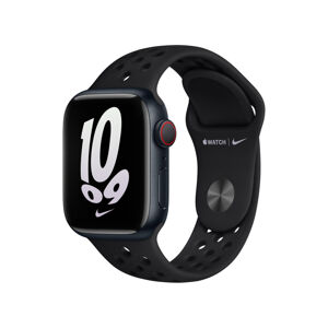 Apple Watch 41/40/38mm černo/černý Nike sportovní řemínek