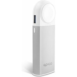 EPICO POWER BAR powerbanka pro Apple Watch 5 200 mAh stříbrná