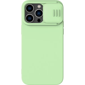 Nillkin CamShield Silky Magnetic Silikonový Kryt iPhone 14 Pro Max zelený