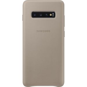 Samsung EF-VG975LJ kožený zadní kryt Samsung Galaxy S10+ šedý