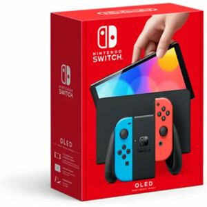 Nintendo Switch (OLED) herní konzole modrá/červená