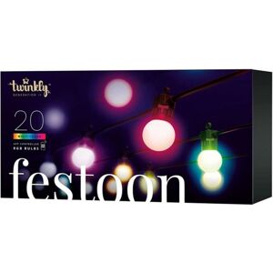 Twinkly Festoon Gold & Silver Edition 20 ks chytré žárovky G45 10m