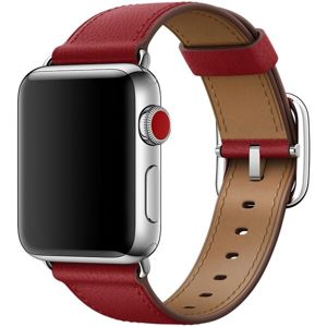 Apple Watch kožený řemínek s klasickou přezkou 38/40mm (PRODUCT)RED