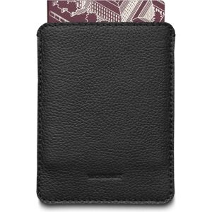 Woolnut kožené Sleeve pouzdro pro cestovní pas černé