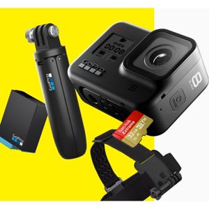 GoPro HERO8 Black + čelenka + shorty + baterie + 32GB SD karta