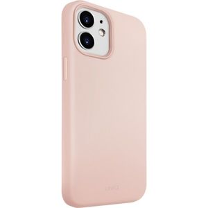 UNIQ Lino Hue Antimicrobial iPhone 12 mini růžový