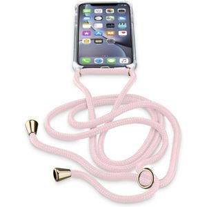Cellularline Neck-Case se šňůrkou na krk Apple iPhone XR růžový