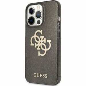 Guess TPU Big 4G Full Glitter Case iPhone 13 Pro Max černý