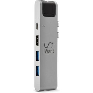 iWant USB-C HUB PRO II stříbrný
