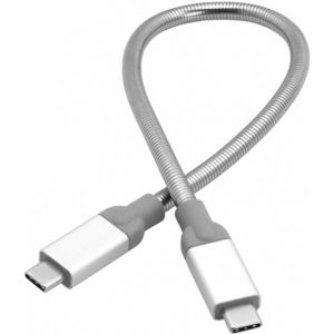 Verbatim datový a nabíjecí kabel USB-C/USB-C 3.1 GEN 2, 30cm stříbrný