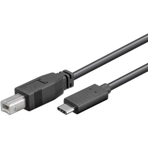 PremiumCord kabel USB 3.1 konektor C/male - USB 2.0 konektor B/male 0,22m