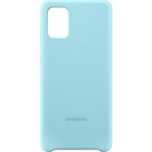 Samsung EF-PA715TLE silikonový zadní kryt Galaxy A71 modrý