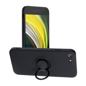 Smarty Ring silikonový kryt iPhone 7 / 8 / SE 2020 / SE 2022 černý