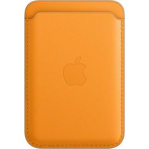 Apple kožená peněženka s MagSafe měsíčkově oranžová