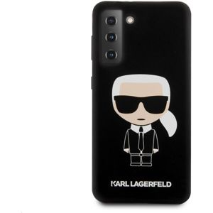 Karl Lagerfeld Iconic Full Body Silikonový kryt Samsung Galaxy S21+ černý