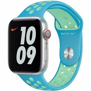 Apple Watch sportovní řemínek Nike 44/42mm chlorine blue / green glow