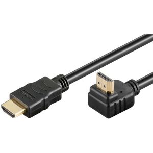PremiumCord vysokorychlostní HDMI kabel s Ethernetem (90°) 1m