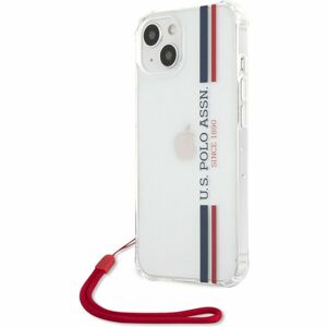 U.S. Polo PC/TPU Vertical Stripes Case iPhone 13 Mini čiré