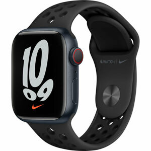 Apple Watch Nike Series 7 Cellular 41mm inkoustový hliník s antracit./černým sportovním řemínkem