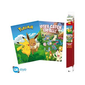 Set 2 plakátů Pokémon - Environments (52x38 cm)