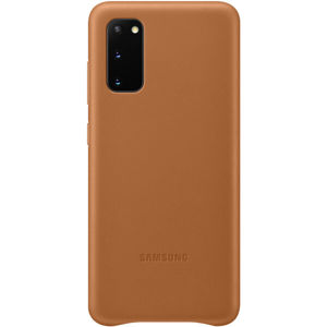 Samsung EF-VG980LA kožený zadní kryt Galaxy S20 hnědý