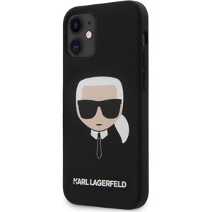 Karl Lagerfeld Head silikonový kryt iPhone 12 mini 5.4" černý