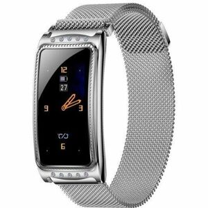 IMMAX chytré hodinky Crystal Fit, stříbrné / 1,08" TFT/ RLC8762C/ BT 5.0/ IP67/ Android 4.4/ iOS 8.2