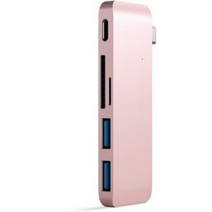Satechi Passthrough USB hub pro MacBook 12" růžově zlatý