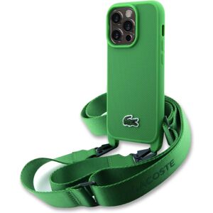 Lacoste Iconic Petit Pique Crossbody Woven Logo kryt iPhone 15 Pro zelený