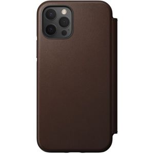 Nomad Rugged Folio Leather MagSafe pouzdro Apple iPhone 12/12 Pro hnědé
