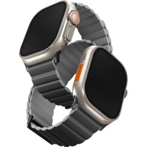 UNIQ Revix Premium Edition řemínek pro Apple Watch 49/45/44/42mm Charcoal (šedý/světle šedý)
