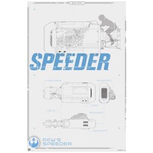 Plakát Star Wars - Rey's Speeder (118)