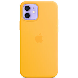 Apple silikonový kryt s MagSafe na iPhone 12 a iPhone 12 Pro slunečnicový