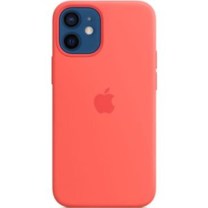 Apple silikonový kryt s MagSafe na iPhone 12 mini citrusově růžový